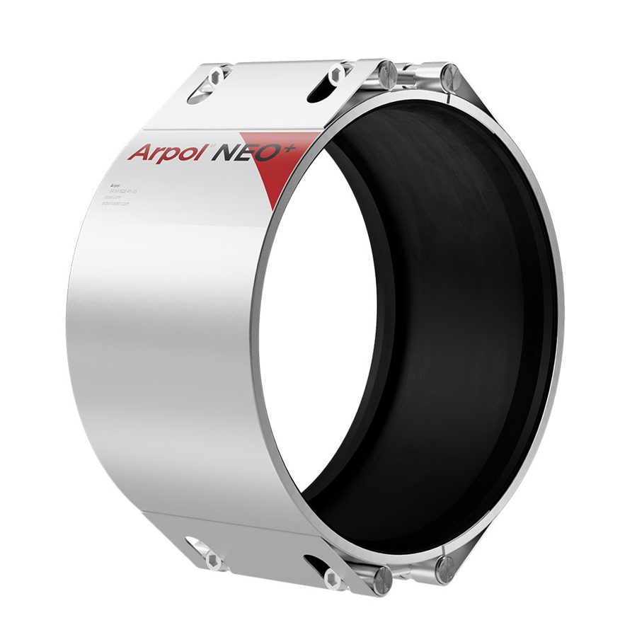 [3.246.1601] Arpol Samtengi ryðfrítt 316L 1600 SN 4 / SN 8 – 1808x300mm PN2.5 – Weholite