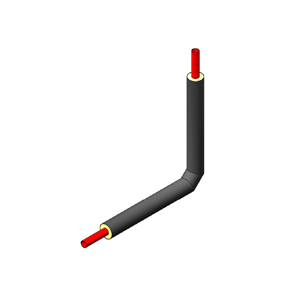 [11.210.090] Einangrað Elipex hné 90° 90/180mm